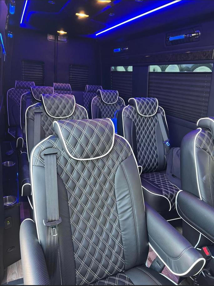 Arvada Limo 25 JET CEO Sprinter executive interior