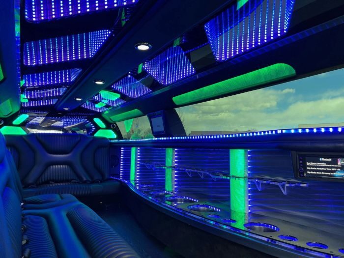 Stretch limo with LED bar – Arvada limo service